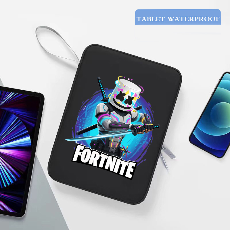 Tablet And Accessories Bag - Game Fortnites Laptop Bag Anime Print