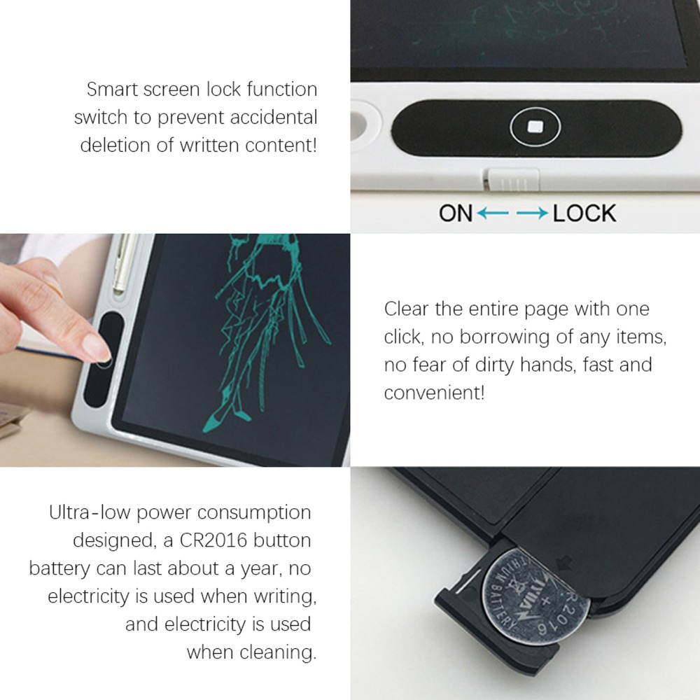 Black LCD Writing Tablet Small – Tablet Sleeves & Cases Ipad Accessories Bewertung und Preis