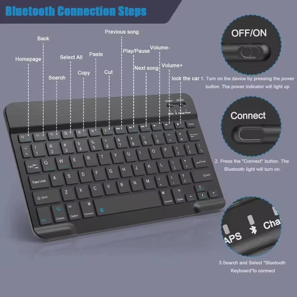 Bluetooth Wireless Keyboard Mo – Tablet Ipad Accessories Bewertung und Preis