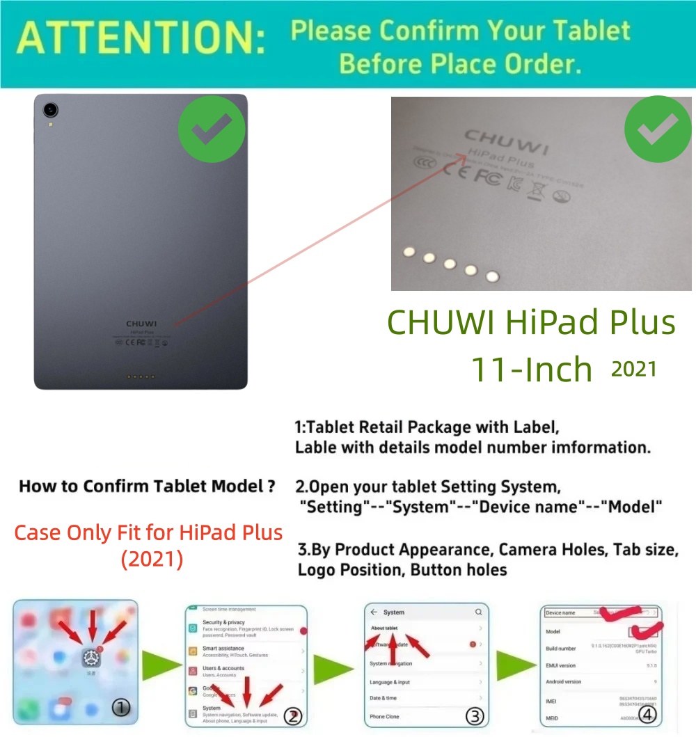 Flip Case for Chuwi Hipad Plus – Chuwi Tablet Accessories Bewertung und Preis