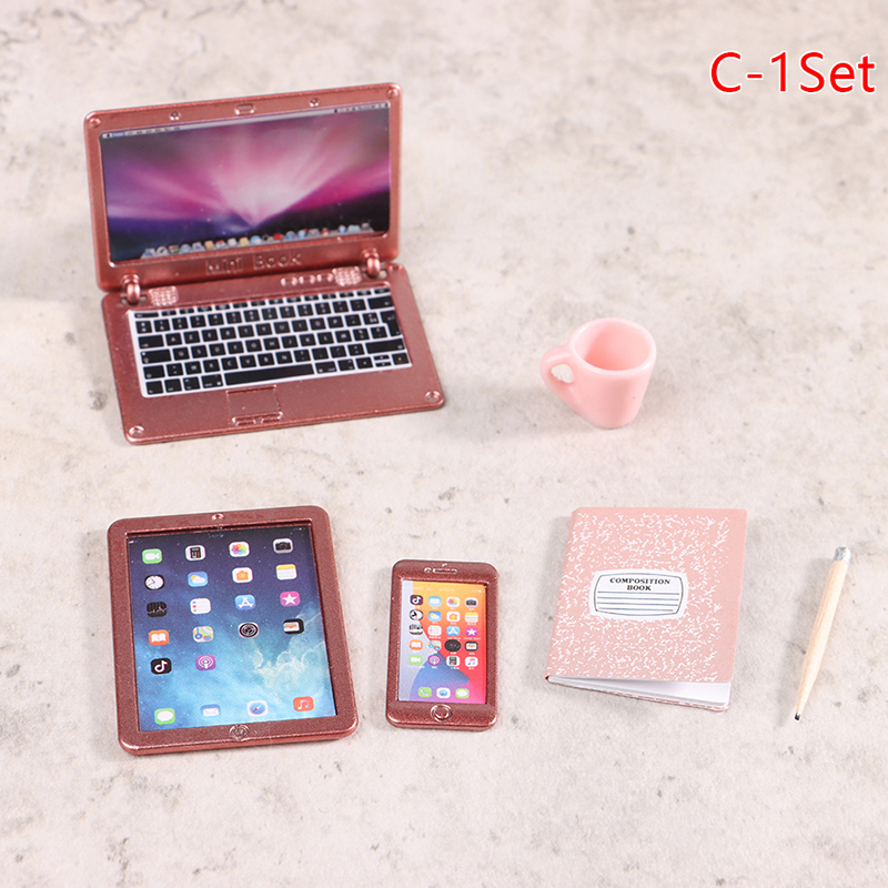 6/7Pcs/Set 1:12 Dollhouse Mini – Tablet Accessories Kids Bewertung und Preis